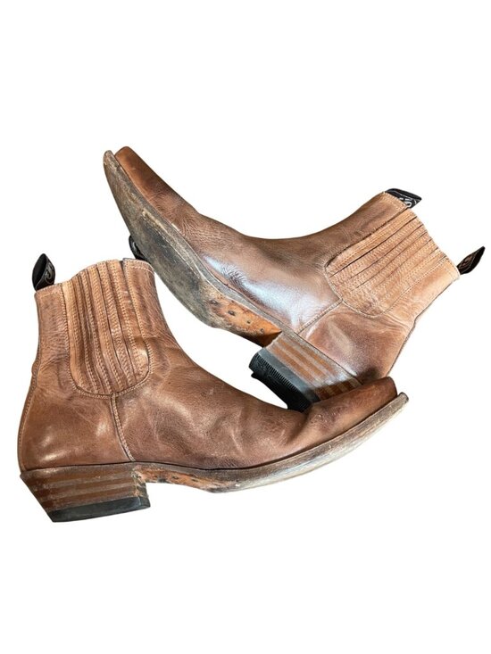 Sendra 1692 Western Style Leather Chelsea Boots Men\'s Size 8.5 (EU42) Ibiza Heel main image 4